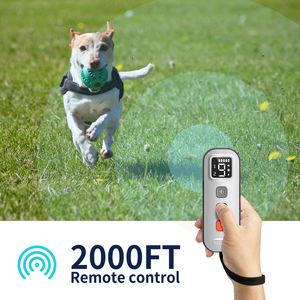 Collar de entrenamiento para perros, dispositivo electrónico de choque con Control remoto, recargable, a prueba de agua, 2000 pies - Product Image 2
