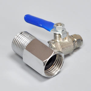 Ensemble de robinets à bille séparés en 2 parties, adaptateur de robinet en alliage de 1 pouce pour purificateur d'eau à ultrafiltration RO - Product Image 1