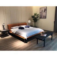 Hochwertige gepolsterte Plattform Bett rahmen Holz latten stütze Kein Box spring erforderlich Einfache Montage California King