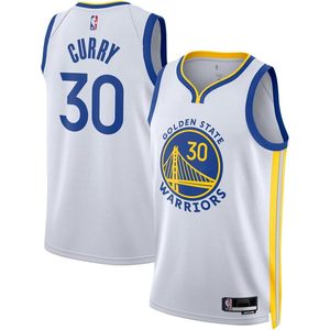 Golden State Warriors Curry 30 White Youth Association Edition Swingman Jersey Vêtements de basket-ball pour garçons - Product Image 2