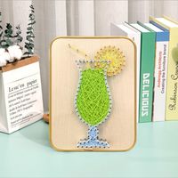 Hot String Art Kits Kit d'artisanat pour enfants bricolage jouets en gros coloré bricolage chaîne Art Kit Arts et artisanat pour enfants chaîne artisanat