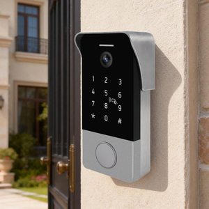 Sonnette <span class=keywords><strong>vidéo</strong></span> WiFi HIWINK avec identification faciale, empreinte digitale, mot de passe, carte IC, NFC, détection de mouvement, application Tuya, caméra 2MP - Product Image 1