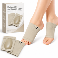 Manchon de soutien de la voûte plantaire à compression avec coussinet en gel SEBS pour les pieds plats, la fasciite plantaire et le soulagement de la douleur au talon