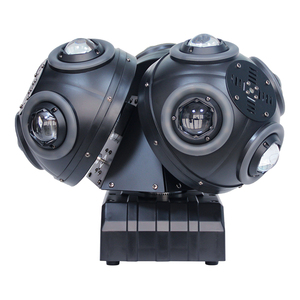 Luz láser de cabeza móvil de tres cabezales con rotación de doble brazo, luz LED RGBW de <span class=keywords><strong>3</strong></span> cabezales para DJ, discoteca y escenario - Product Image 4