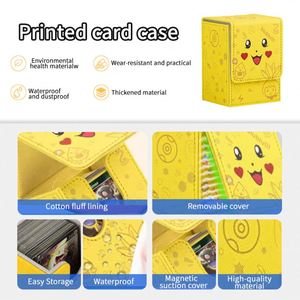 Boîte de rangement pour cartes FX 100+ en cuir PU, compartiments séparés, pour cartes TCG/de jeux de société sous étui, étui de rangement pour cartes TCG - Product Image 6