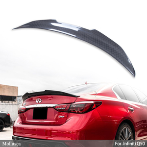 สปอยเลอร์หลังคาร์บอนไฟเบอร์ทรงรังผึ้งแบบ PSM2 สำหรับ Q50 Q50S Q50L ปี 2013-2023 - Product Image 1