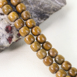 Old Green Sandalwood 108 <b>Beads</b> Barrel Shape Buddhist Prayer <b>Beads</b> Handmade Traditional Chinese Style <b>Bracelet</b> For <b>Men</b> Women - Product Image 3