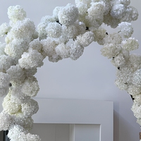 Arches de fleurs artificielles pour mariage, arches de fleurs blanches, fleurs décoratives pour événements, boules de fleurs pour mariage