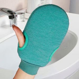 Factory Direct Sale Solid Color Reusable Bath Exfoliating Glove <b>Body</b> <b>Scrub</b> Cleaning Gloves Shower Exfoliating Mitt - Product Image 4