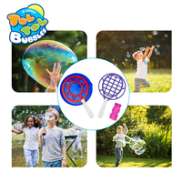 Kit de Solution Magique pour Super Bulles d'Été en Gros avec Baguette à Bulles Géante en Plastique et Plateau – Fourniture Directe pour Enfants