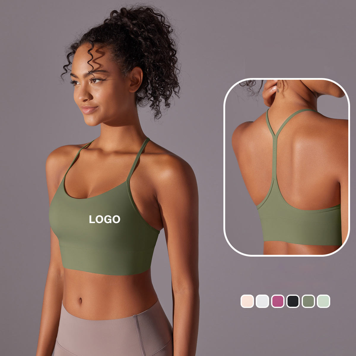 Sleeveless Fitness Breathable Gym Clothing Sports Yoga Cross Backs Round Neckline Corset Top for Women