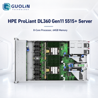 Serveur rackable pour centre de données HPE DL360 Gen11 1U 8SFF Intel Xeon 5515+ 64 Go DDR5 5600 MT/s PCIe 5.0