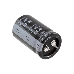 Condensateur à montage en surface (SMD) LGX2G271MELA40 270 µF, 20 %, 400 V, à connexion rapide, de type Through Hole, Distributeur agréé - Product Image 1