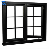Ventana Abatible de Aluminio Blanco Personalizada TW, Ventanas de Doble Vidrio Templado con Pantalla para Hogares