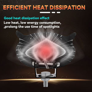 ไฟมอเตอร์ไซค์หน้า 3 ดวง 30W 6000K แสงสีขาว ไฟทำงาน LED ดีไซน์นกฮูก ไฟสปอร์ตไลท์มอเตอร์ไซค์สองสี - Product Image 5