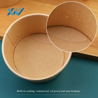 Bols en céramique avec couvercles en carton, matériaux recyclés, qualité alimentaire, bols à soupe en kraft chaud, grands bols à salade