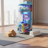 Distributeur automatique de capsules en plastique et métal haute capacité, à monnayeur/billets, jeu Gacha, taux de gain réglable, jeu de récompenses d'arcade, cadeau