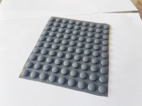 Hémisphère 10*3 8*2 noir auto-adhésif Silicone caoutchouc canapé dôme pare-chocs personnalisé processus de coupe Service