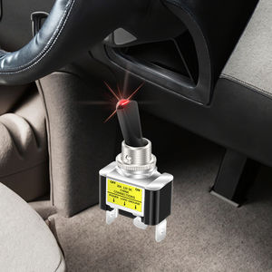 ASW-07D-2 12V 30AMP开/关2位3针SPST拨动开关，带发光蓝色红色绿色发光二极管，用于汽车卡车 - Product Image 1