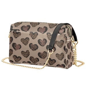 Gold Chain PU Leather Women Cross Body Bags Ladies Customize Logo Heat <b>Small</b> Shoulder Bag for Women - Product Image 2