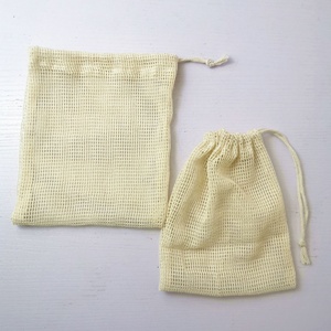 ถุงตาข่ายใส่ผลไม้ทำจากผ้าฝ้ายออร์แกนิกพร้อมฉลากถุงใส่ของชำเป็นมิตรต่อสิ่งแวดล้อมใช้ซ้ำได้ตามต้องการ - Product Image 2