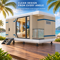 Maison modulaire entièrement en aluminium à vendre, villa préfabriquée résistante à la corrosion pour les îles, les stations balnéaires, les Maldives, les Philippines