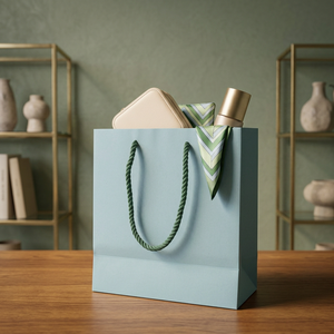 Kraft Paper Handle <b>Bags</b> Supporting Custom Colored Handle <b>Bags</b> Used for Holiday celebrations and Small <b>Gift</b> Packaging. - Product Image 2