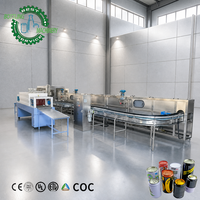 Ligne de remplissage de canettes fiable 15000 CPH à 30 têtes avec système de carbonatation CO2 et nettoyage CIP pour canettes en aluminium de 0 à 500 ml