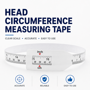 Cinta desechable médica para medir la circunferencia de la cabeza, regla de medición para bebés de 560mm, para uso en hospitales pediátricos - Product Image 1