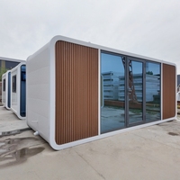 Maisonnette préfabriquée PrimeHome Apple Cabin disponible en OEM/ODM, anti-corrosion, résistante au vent, certifiée CE, conforme aux normes américaines pour appartements et centres commerciaux