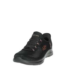 <span class=keywords><strong>Zapatillas</strong></span> Skechers Slip On <span class=keywords><strong>para</strong></span> <span class=keywords><strong>Caminar</strong></span>, Color Negro con Logotipo Dorado Rosa, <span class=keywords><strong>Zapatillas</strong></span> Cómodas <span class=keywords><strong>para</strong></span> <span class=keywords><strong>Mujer</strong></span> - Product Image 6