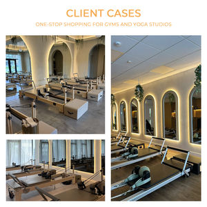 เตียงพิลาทิสแบบปรับได้ พกพาสะดวก สำหรับมืออาชีพ ยี่ห้อ Yoga Studio ทำจากไม้เมเปิล พร้อมทาวเวอร์  เป็นมิตรกับสิ่งแ<span class=keywords><strong>ว</strong></span>ดล้อม รางเลื่อนแบบ All Track - Product Image 4