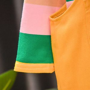 Online Shopping Baby Cotton Colorful T-shirt <b>Hoodie</b> Coat Crocheted <b>Rainbow</b> Pattern Pants From China Supplier - Product Image 4