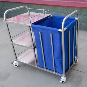 Xe đẩy y tế bằng thép không gỉ giá rẻ và phổ biến - Xe đa năng dùng trong bệnh viện, tải trọng 200 lb - Product Image 3