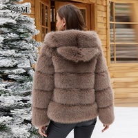Manteau en fausse fourrure tendance pour femmes, veste en fausse fourrure personnalisée pour l'hiver, manteau en fausse fourrure chaud pour femmes