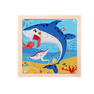 Fabbrica 40 disegni 9 pz in legno per educazione precoce animale Puzzle <span class=keywords><strong>giochi</strong></span> da tavolo di apprendimento giocattoli per bambini - Product Image 6