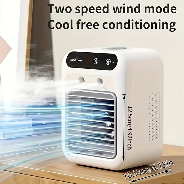 Portable All-in-One Mini Air Cooler Humidifier Cooling Fan for Home & Office Evaporative air Cooler Desktop Fan
