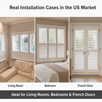 Volets Persiennes en Aluminium Sur Mesure, Design Étages Superposés, Lames Orientables, Contrôle de la Lumière, Protection de l'Intimité pour la Maison Américaine