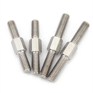 Barre filetée à double tête en acier inoxydable 304 M3 M4 M5 M6 M8, tige filetée à droite et à gauche, goujon à double extrémité - Product Image 1