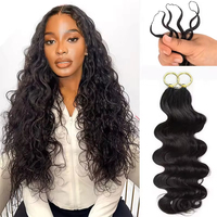Extensions de cheveux humains au crochet de 30 pouces, ondulés, 12A, sans nœuds, pré-séparés, en plumes vierges, style afro
