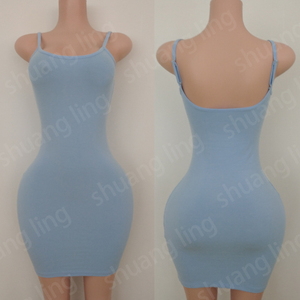 Minifalda de mujer con logotipo personalizado, minifaldas ajustadas de colores, ropa de calle a la moda para mujer, trajes de punto de una pieza, falda ajustada para mujer - Product Image 3