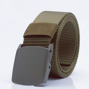 Nylon tactical outdoor <b>elastic</b> braided <b>belt</b>, student men's and women's casual plastic buckle logo <b>elastic</b> waist <b>belt</b> - Product Image 1