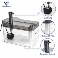 Fontaine à eau pour animaux de compagnie, distributeur automatique pour chat et chien, système de filtration à pompe silencieuse, sans acier inoxydable, vente en gros