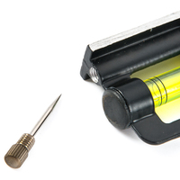 Outil de mesure du métal en acier inoxydable 12 pouces niveau à bulle réglable combinaison règle à bulle règle en métal règle d'angle