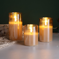 Bougie à télécommande Matti, lumière LED, fonctionne sur piles, bougies vacillantes, flamme sans flamme, mini bougie LED de Noël