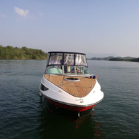 Bateau à moteur de pêche en fibre de verre de 24 pieds, mini yacht de luxe à vendre, design cabine de 7,3 m, moteur in-bord, 8-10 personnes