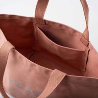 Sac Cabas en Toile Ouye Tendance avec Poche et Fermeture Éclair, Logo Imprimé, pour Étudiant, Sac à Bandoulière en Toile avec Logo pour Femme