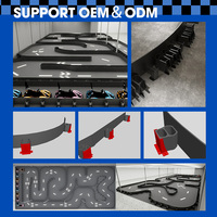 Barreras de Seguridad Resistentes a Impactos de Goma y Acero para Pistas de Carreras, Base de Soporte para Placas de Pista