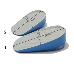 Semelles rehausseuses invisibles <span class=keywords><strong>en</strong></span> mousse PU à 3 épaisseurs avec inserts <span class=keywords><strong>en</strong></span> gel de <span class=keywords><strong>silicone</strong></span> pour augmenter la hauteur du talon - Product Image 3