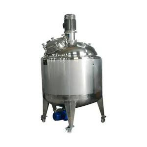 cosmetics manufacturing equipment agitator stirrer homogenizer blender stainless steel mixing tank liquid beverage mixing tank